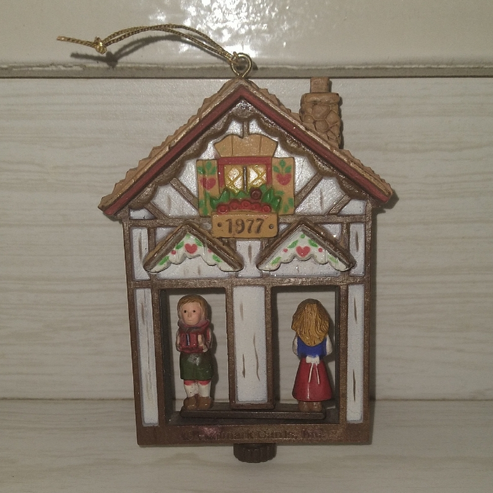 Vintage 1977 Hallmark "Weather House (Twirl-About)" Keepsake Ornament